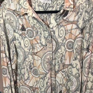 Jane Ad Delancy Rayon And Linen Burton Up